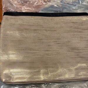 Lancôme Paris makeup or wristlet Bag Gold